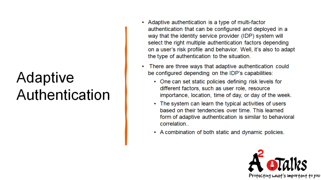 Adaptive Authentication MFA